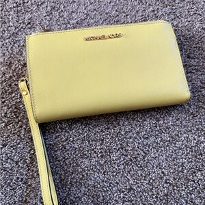 Michael Kors Lemon Wristlet Clutch